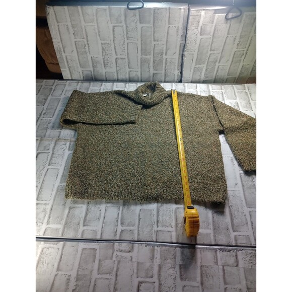 United Knitwear Vintage Green Knit Sweater Women's size M/L - Picture 3 of 10